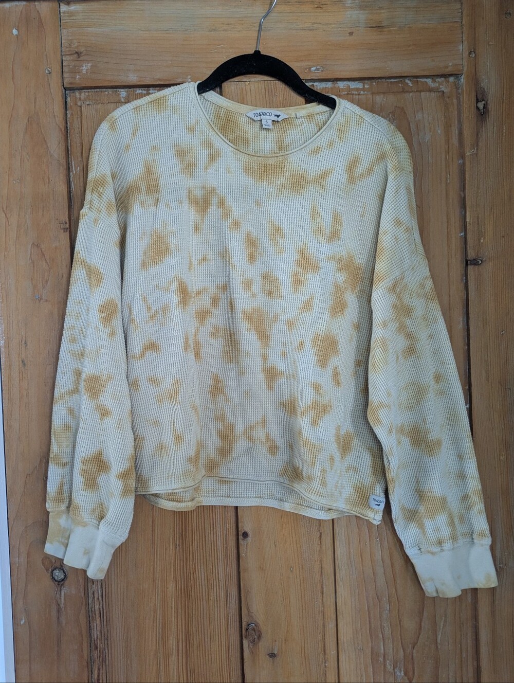 Toad&Co Tie-Dye Waffle Crew Sweater